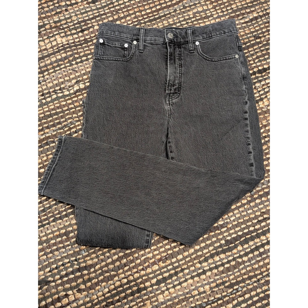 Madewell The Perfect Vintage Jean Faded Black High Rise Straight Leg Denim 28